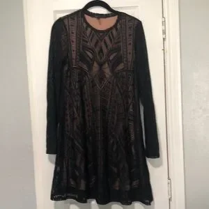 chinese dress ladies Adorn Lace Bust Maxi Dress
